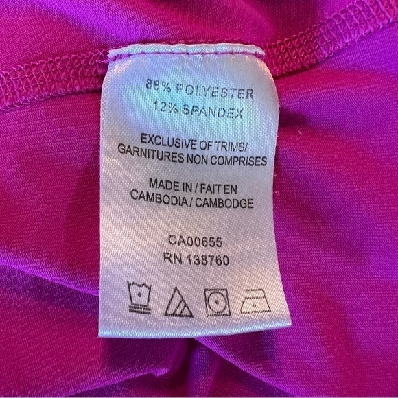 Hyba Women's Workout V-Neck Pink Workout Top, Size Medium - Picture 11 of 11